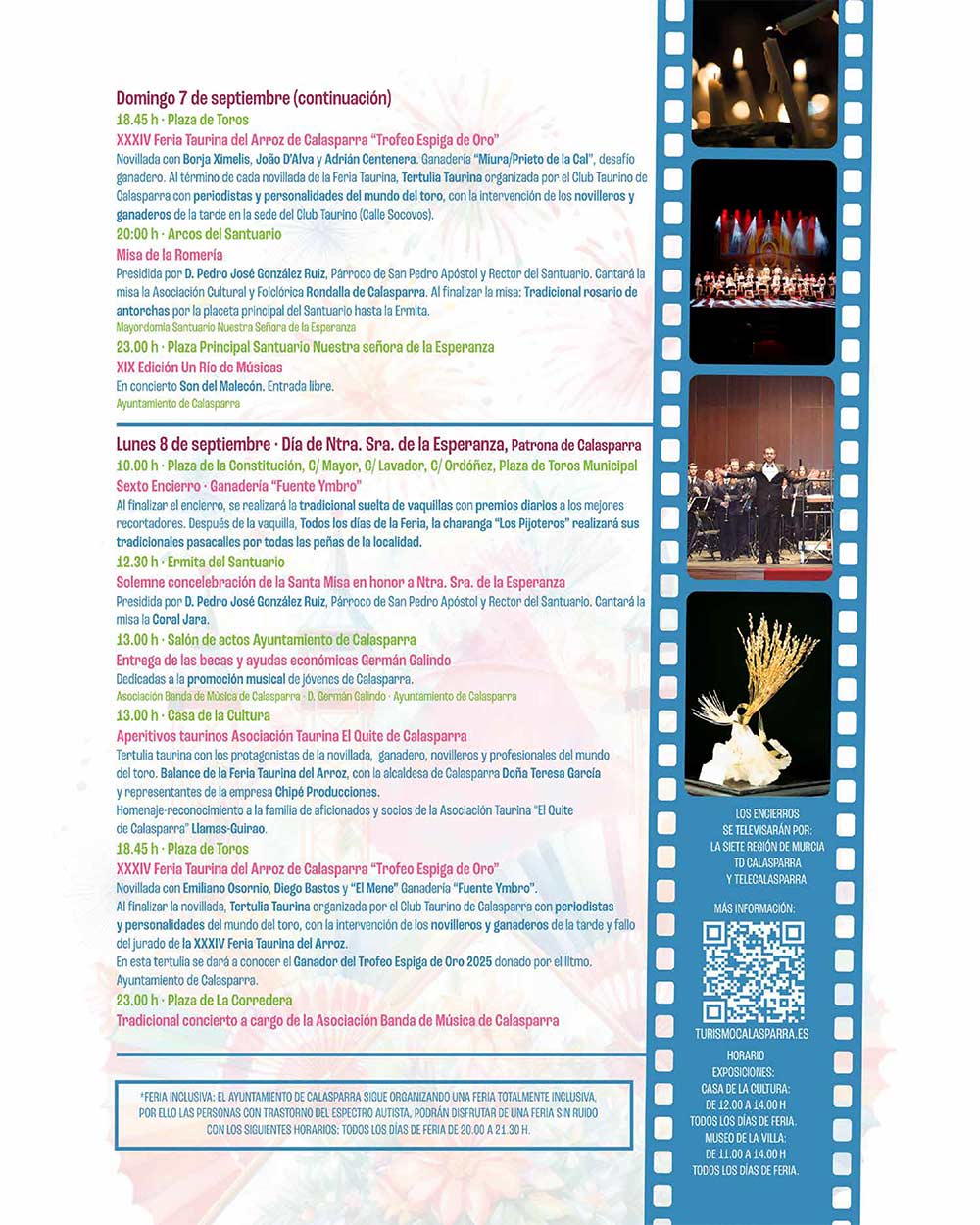 Feria y Fiestas, Calasparra. Del 1 al 8 de septiembre 2025