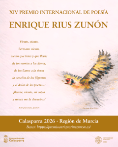 XIV edición del Premio Internacional de Poesía “Enrique Rius Zunón”