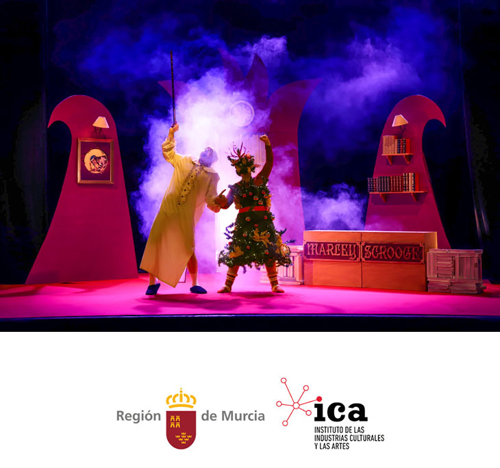 "Cuento de Navidad" adaptación teatral del famoso relato de Charles Dickens por MV Producción. Fiestas de Calasparra
